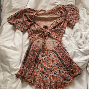 Free people cut out romper